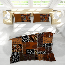 Load image into Gallery viewer, Tribal Boho Brown 3PCs bedding set Quilt/Duvet cover
