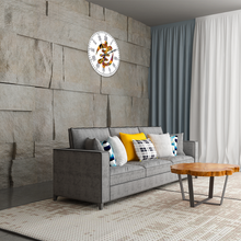 Load image into Gallery viewer, Adinkra Ghana Symbol African Large 15" Round Silent Wall Clock