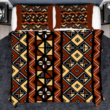 Load image into Gallery viewer, Bogolan 3PCs bedding set Quilt/Duvet cover