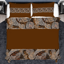 Load image into Gallery viewer, Boho Tribal Brown 3PCs bedding set Quilt/Duvet cover