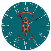 Load image into Gallery viewer, African Loom Large 15" Round Silent Wall Clock