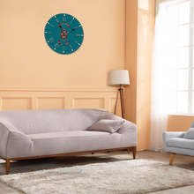 Load image into Gallery viewer, African Loom Large 15" Round Silent Wall Clock