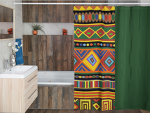 Load image into Gallery viewer, Multi Africolor Shower Curtain