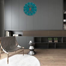 Load image into Gallery viewer, African Loom Large 15" Round Silent Wall Clock