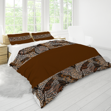 Load image into Gallery viewer, Boho Tribal Brown 3PCs bedding set Quilt/Duvet cover