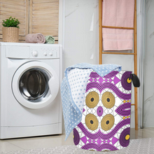 Load image into Gallery viewer, Purple Pizz African Print Dirty Clothes Storage