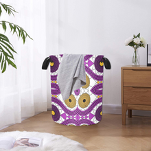 Load image into Gallery viewer, Purple Pizz African Print Dirty Clothes Storage
