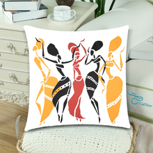 Load image into Gallery viewer, Afro Woman Tribal Pillow Cushion Cover