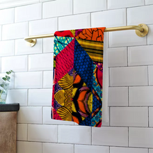 Load image into Gallery viewer, Multicolor Swoosh Bath/Beach Towel