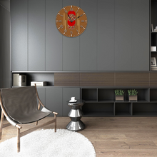 Charger l'image dans la galerie, Afro Red Pop Large 15" Round Silent Wall Clock