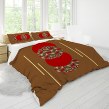 Charger l'image dans la galerie, Red Afropop 3PCs bedding set Quilt/Duvet cover