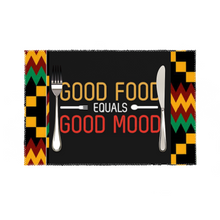 Charger l'image dans la galerie, Afri Kente Grid Good Food Placemat