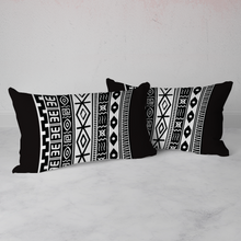 Load image into Gallery viewer, Aztec B/W 3PCs bedding set Quilt/Duvet cover