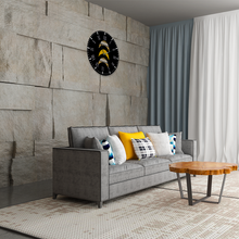 Load image into Gallery viewer, African Minimalist Aztec Large 15" Round Silent Wall Clock