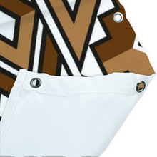 Load image into Gallery viewer, Beige Bee African Print Shower Curtain