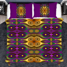 Load image into Gallery viewer, PurplePrint African 3PCs bedding set Quilt/Duvet cover