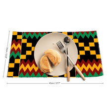 Charger l'image dans la galerie, Kente Grid Multicolor Afroprint Placemat