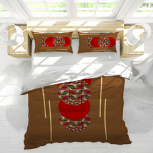 Charger l'image dans la galerie, Red Afropop 3PCs bedding set Quilt/Duvet cover