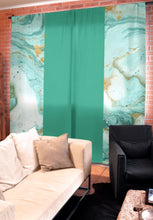 Load image into Gallery viewer, Mint Marble Shine African Print Window Curtain