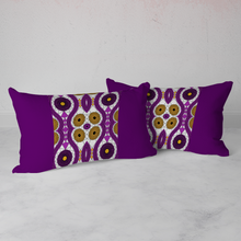 Load image into Gallery viewer, Purple African Print 3PCs bedding set Quilt/Duvet cover