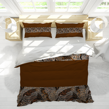 Load image into Gallery viewer, Boho Tribal Brown 3PCs bedding set Quilt/Duvet cover