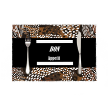 Charger l'image dans la galerie, Bon Appetit African Eat Drink Merry Placemat