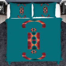 Load image into Gallery viewer, Deep Minimalist Africanprint 3PCs bedding set Quilt/Duvet cover