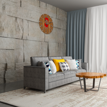 Charger l'image dans la galerie, Afro Red Pop Large 15" Round Silent Wall Clock