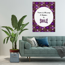Load image into Gallery viewer, Smile Inspirational Time to Africanprint Wall Art