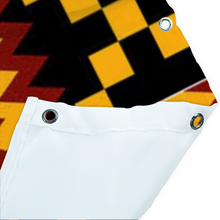 Load image into Gallery viewer, Kente Grid African Print Shower Curtain