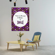 Load image into Gallery viewer, Smile Inspirational Time to Africanprint Wall Art