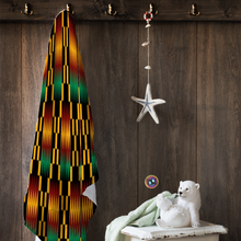 Load image into Gallery viewer, Kente grid Bath/Beach Towel