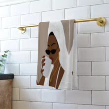 Charger l'image dans la galerie, Morning Coffee Girl Bath/Beach Towel