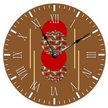 Charger l'image dans la galerie, Afro Red Pop Large 15" Round Silent Wall Clock