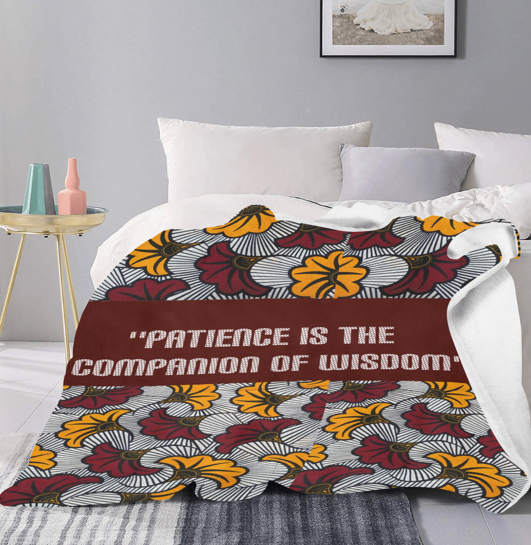 Patience Ankara Throw Blanket