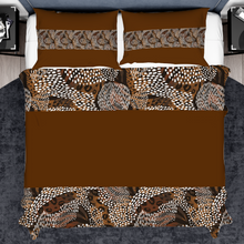 Load image into Gallery viewer, Boho Tribal Brown 3PCs bedding set Quilt/Duvet cover
