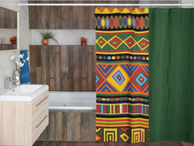 Load image into Gallery viewer, Multi Africolor Shower Curtain
