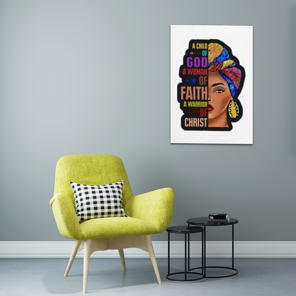 African Christian Woman Wall Art Print