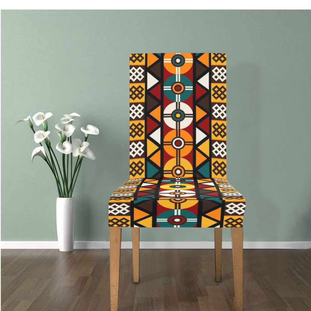 Tribal Geometric Affair African Chair cover