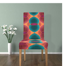 Load image into Gallery viewer, Turquoise Shine African Chair cover
