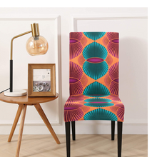 Load image into Gallery viewer, Turquoise Shine African Chair cover
