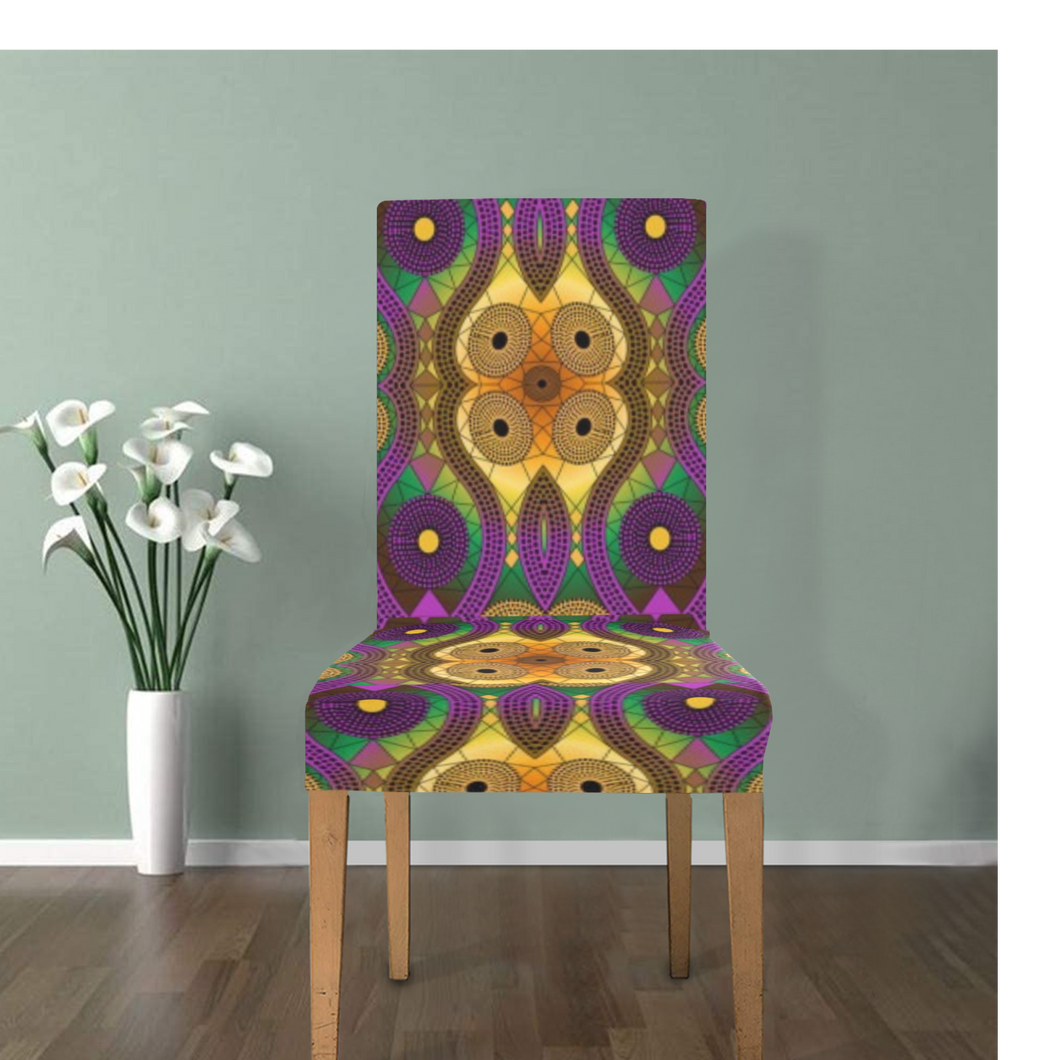 Purple Shine African Chair cover