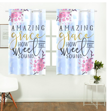 Load image into Gallery viewer, Amazing Grace Print Window Curtain
