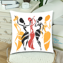 Load image into Gallery viewer, Afro Woman Tribal Pillow Cushion Cover
