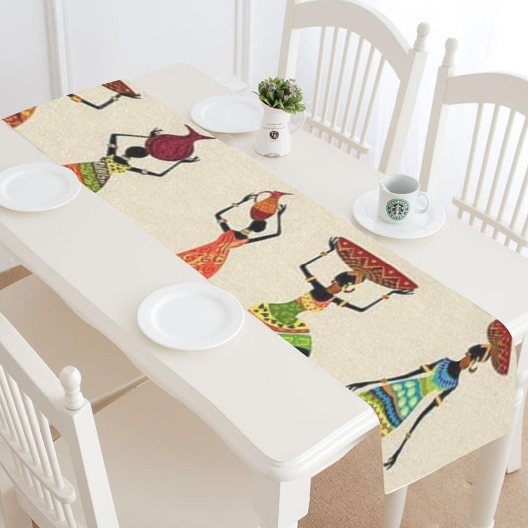 African Woman print Table Runner