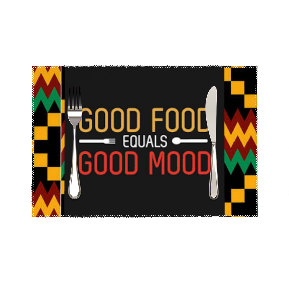 Afri Kente Grid Good Food Placemat