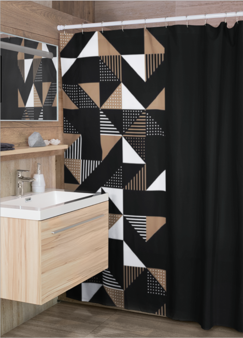 Black & White Shower Curtain