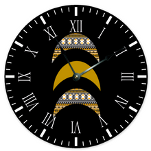 Load image into Gallery viewer, African Minimalist Aztec Large 15&quot; Round Silent Wall Clock
