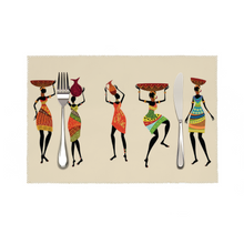 Load image into Gallery viewer, Afriwoman  Afroprint Placemat
