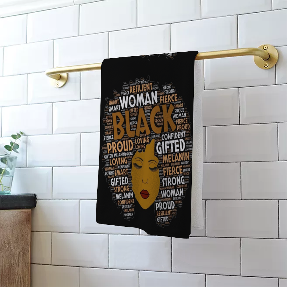 Afro Melanin Girl Towel